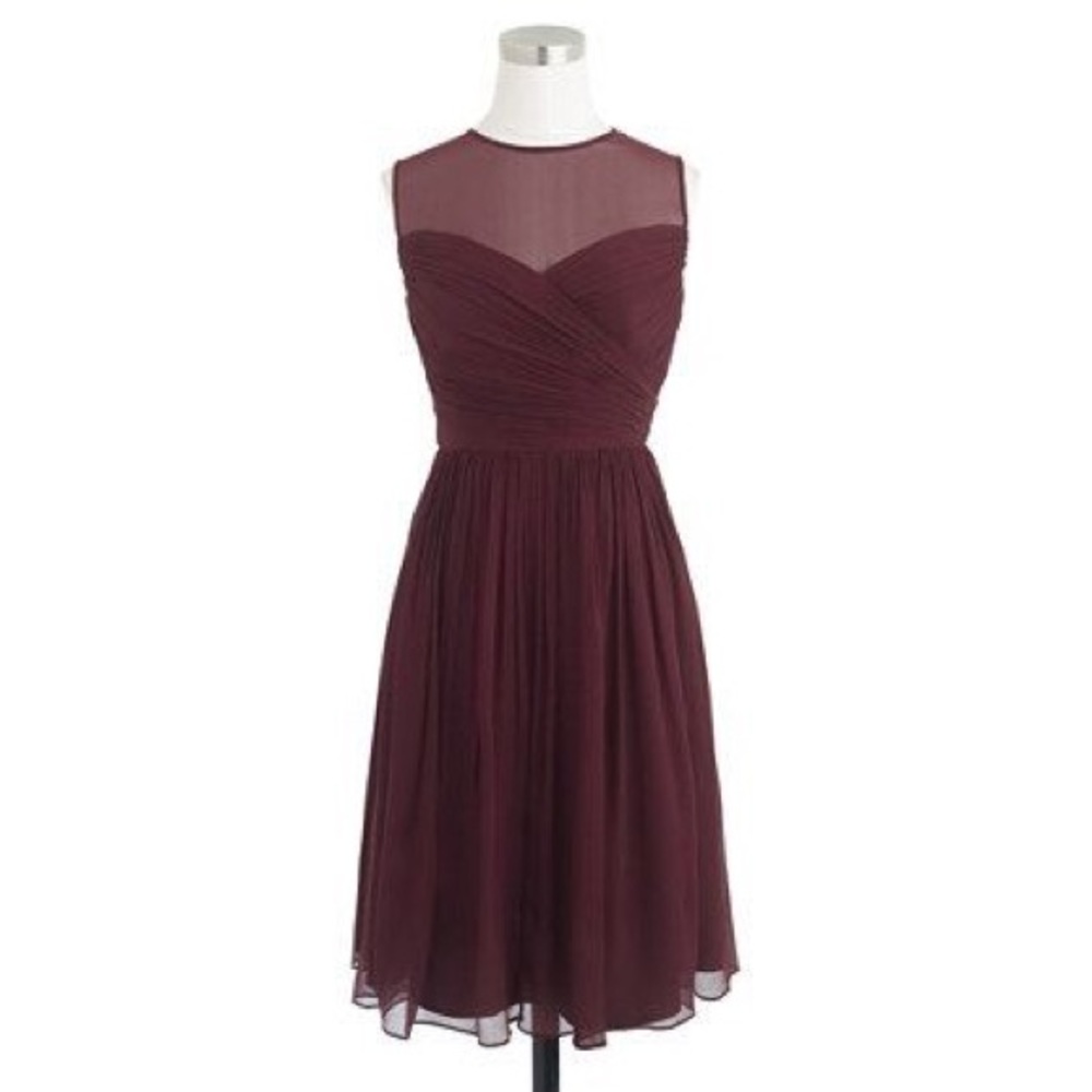 J crew bridesmaid dress Sz 8 Maroon